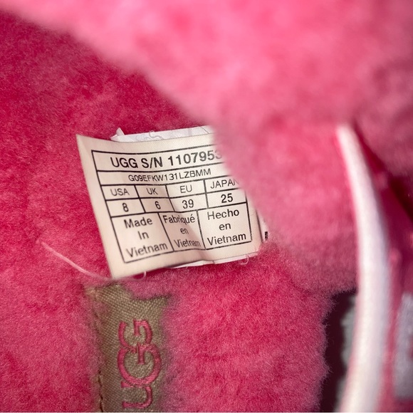 UGG Oh Yeah Double Strap Flat Sandals Pink 8 - Picture 6 of 6